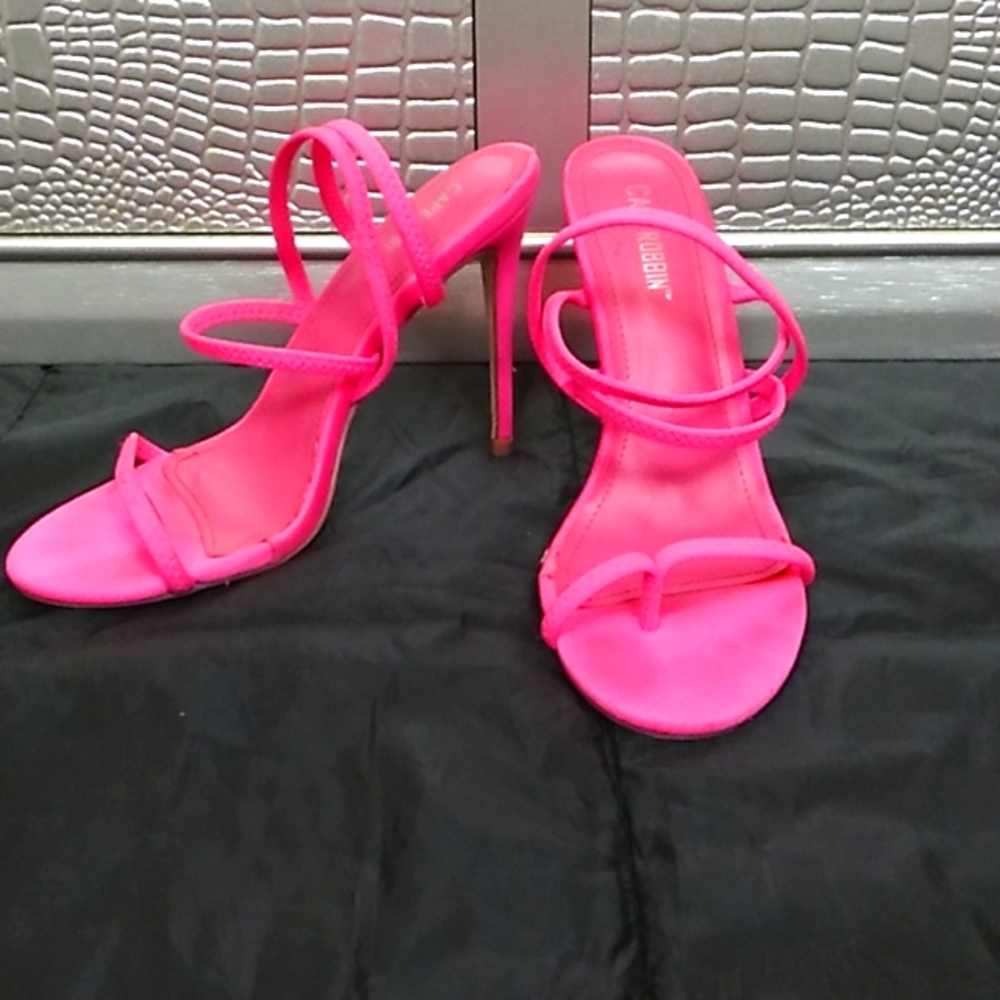 Hot pink heels